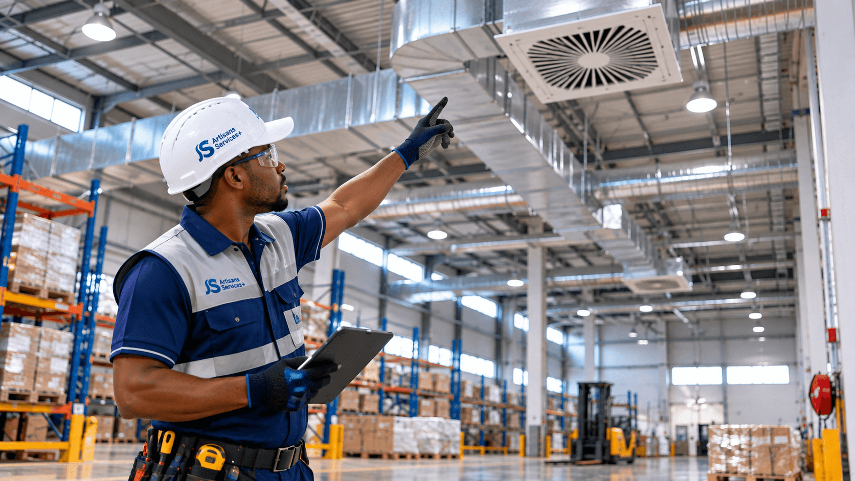 Ateliers et entrepôts : ventilation et climatisation industrielle